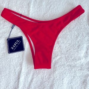 Zaful red bikini bottoms new with tags